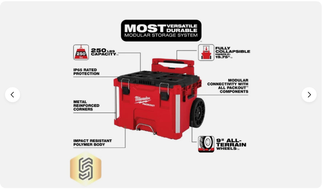 Milwaukee 48-22-8427 PACKOUT Rolling Tool Box PRICE REDUCED!!!! gallery