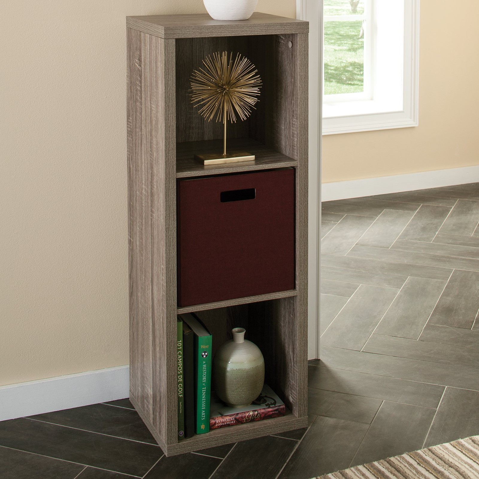 Closetmaid 3 Cube Storage Shelf Organizer Bookshelf Back Panel Easy Assembly gallery