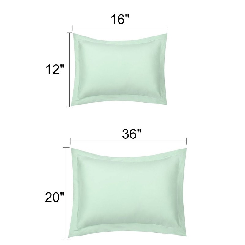 2Pcs Standard/Queen/King Microfiber Pillow Shams Pair No Zipper Pillowcases gallery