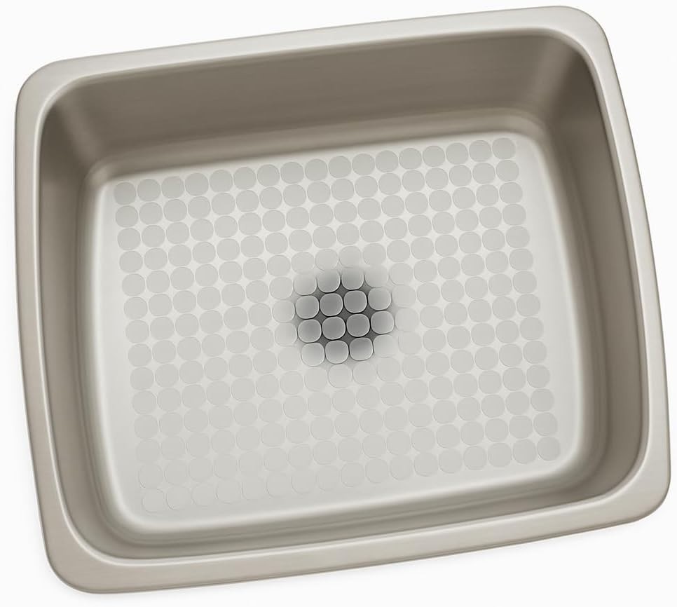 PVC Sink Mat 16"x12" Circle Design Protector for Kitchen Sink Scratch Guard Fros gallery