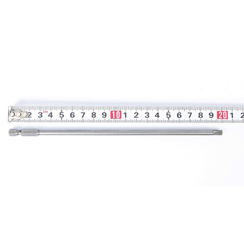 65-200mm Extra Long Torx Hollow/Solid Magnetic Drill Bit 1/4" Hex Shank Security gallery
