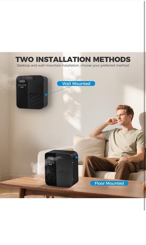 Smart Waterless Diffuser 5000 Sq.Ft 35DB 7 Day Timer & App Control NEW DENTED BO gallery