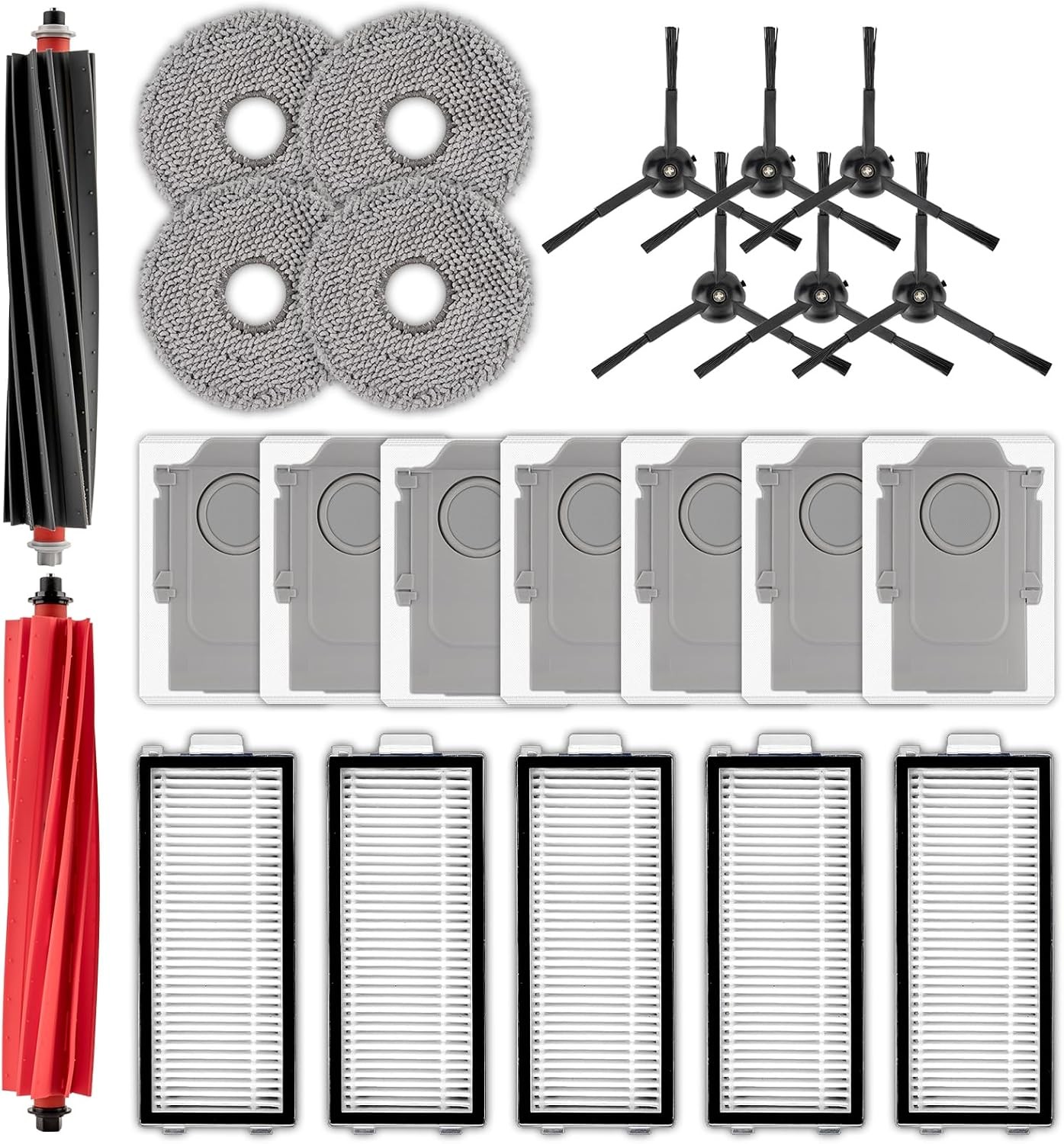 24 Pack Qrevo Master Replacement Parts Compatible with Roborock Qrevo Master gallery