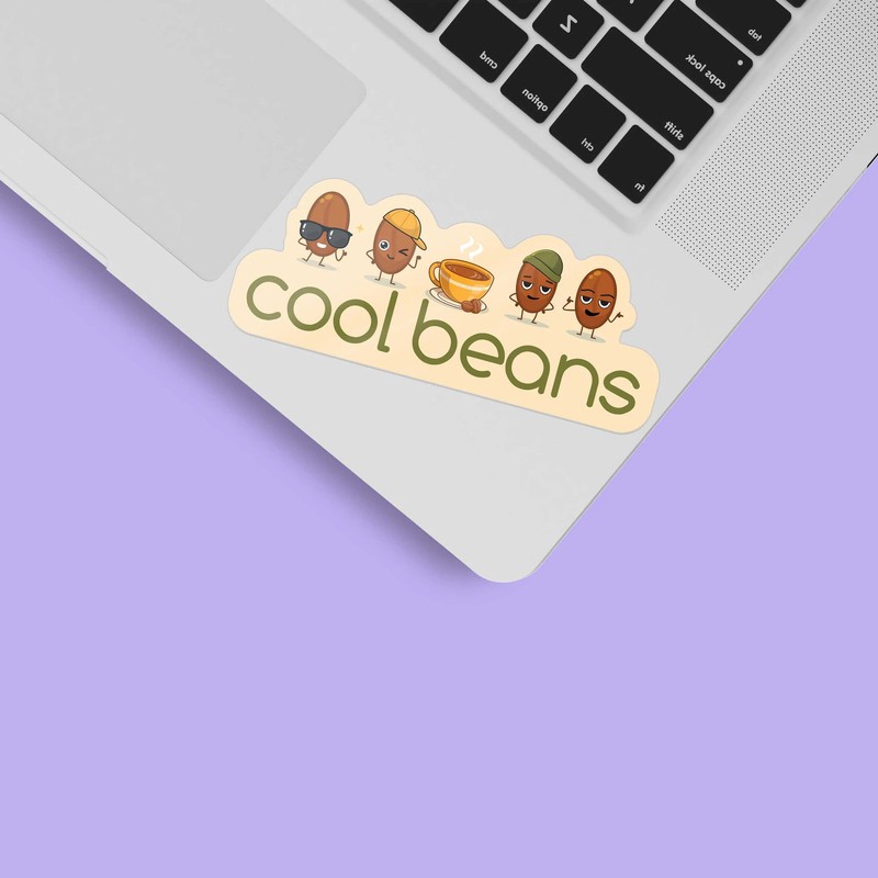 Cool Beans Coffee Sticker gallery