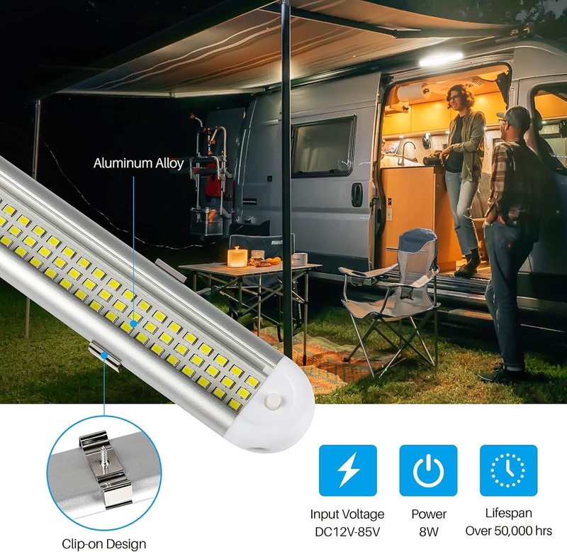12v LED Interior Light Bar，CT CAPETRONIX 120LEDs 1500LM 8W DC 12 Volt led Stri gallery