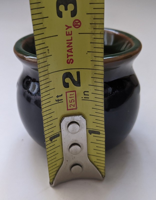 6 Mini Ceramic Planters w/ Drainage Hole Decorative Brown Seedling Succulent Pot gallery