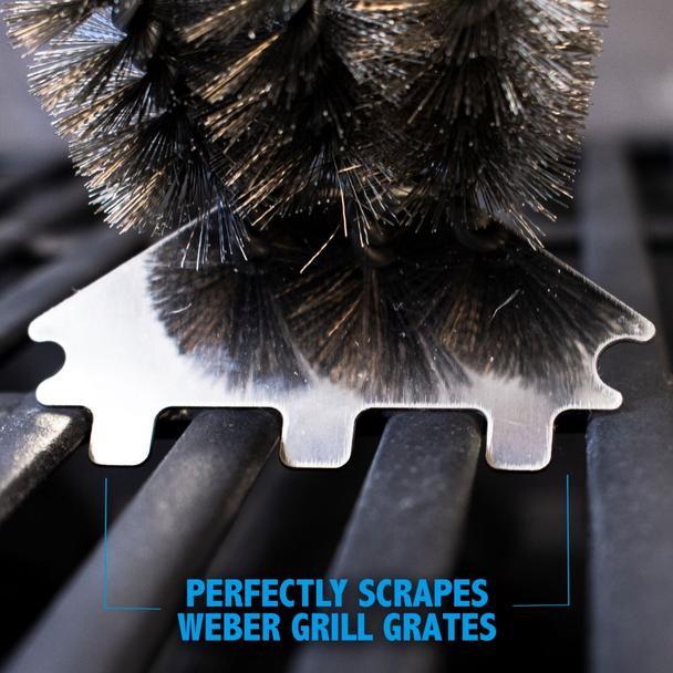 Kona Speed/Scrape Grill Brush & Scraper with Flex Grip Handle - Stainless Steel gallery