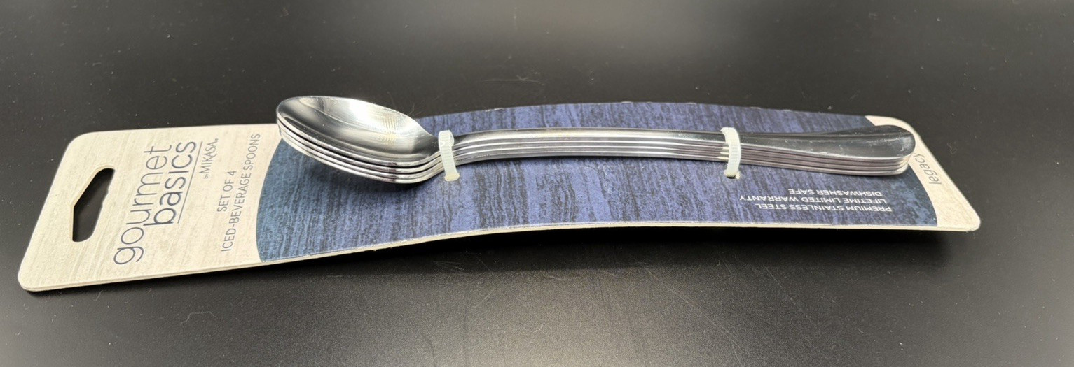 Mikasa Legacy Stainless Iced Tea Spoons 18/0 - 4 in Pack gallery