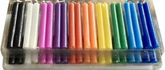 Taper Spell Candles 40 Pcs, Assorted Colors, Use for Casting Chimes, Spells,