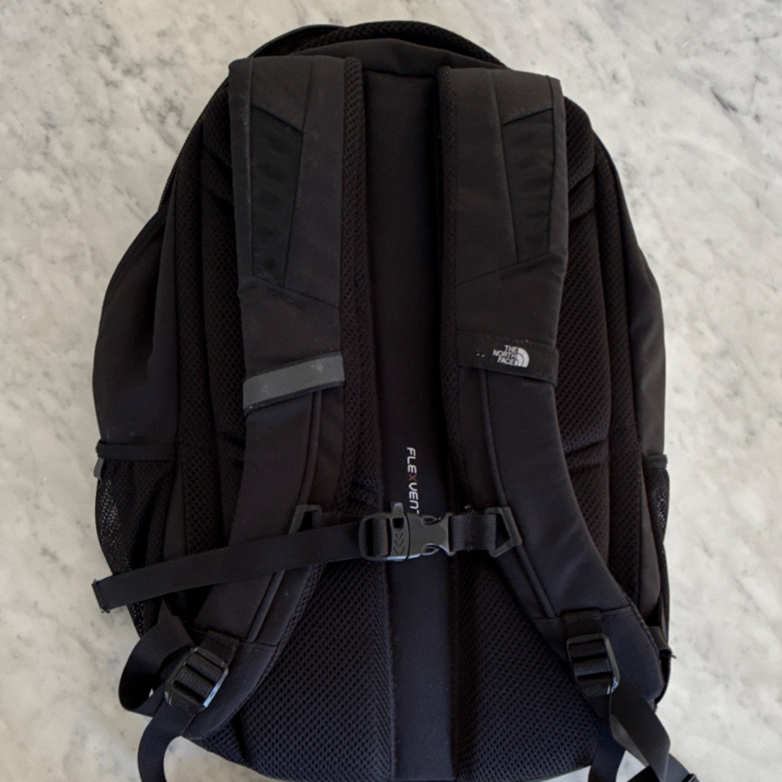 The North Face Groundwork Backpack in Black with Padded Straps, Mesh Pockets 3