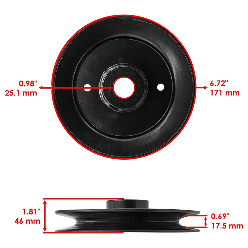 Celox 539104420 539107408 Spindle & Pulley for Husqvarna BZ6127 BZ7234 BZE7234 gallery
