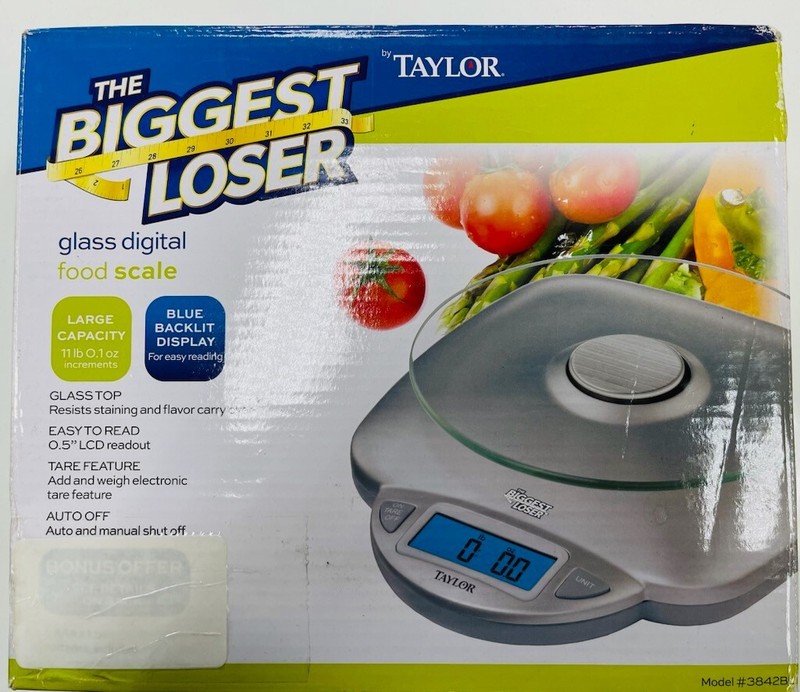 Taylor 3842B Digital Kitchen Scale modern Glass Digital 11 LBS Capacity gallery