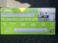 4 Pack Greenlite 7W Linkable Led Task Lite Light 12″ Bright White New