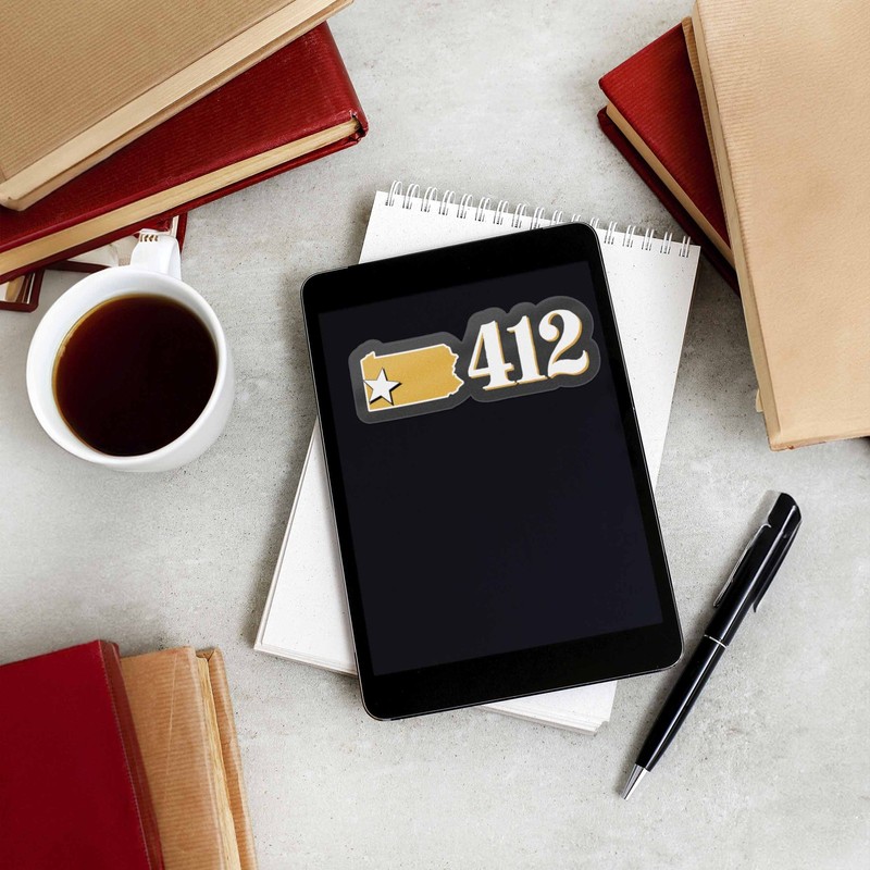 412 Area Code Pittsburgh Sticker - PGH Pennsylvania Decal gallery