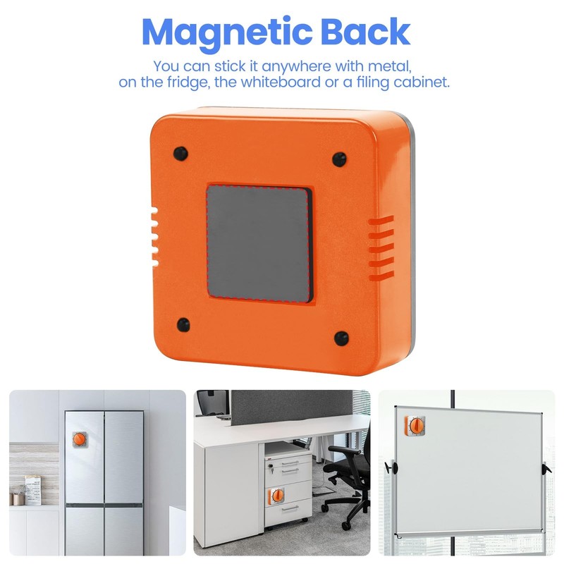 Mechanical Kitchen Timer Stainless Steel Loud Alarm Magnetic Back No Batteries gallery