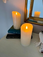LED Candles With 10-Key Remote Timer Flickering Flameless Outdoor Indoor 2 Pack