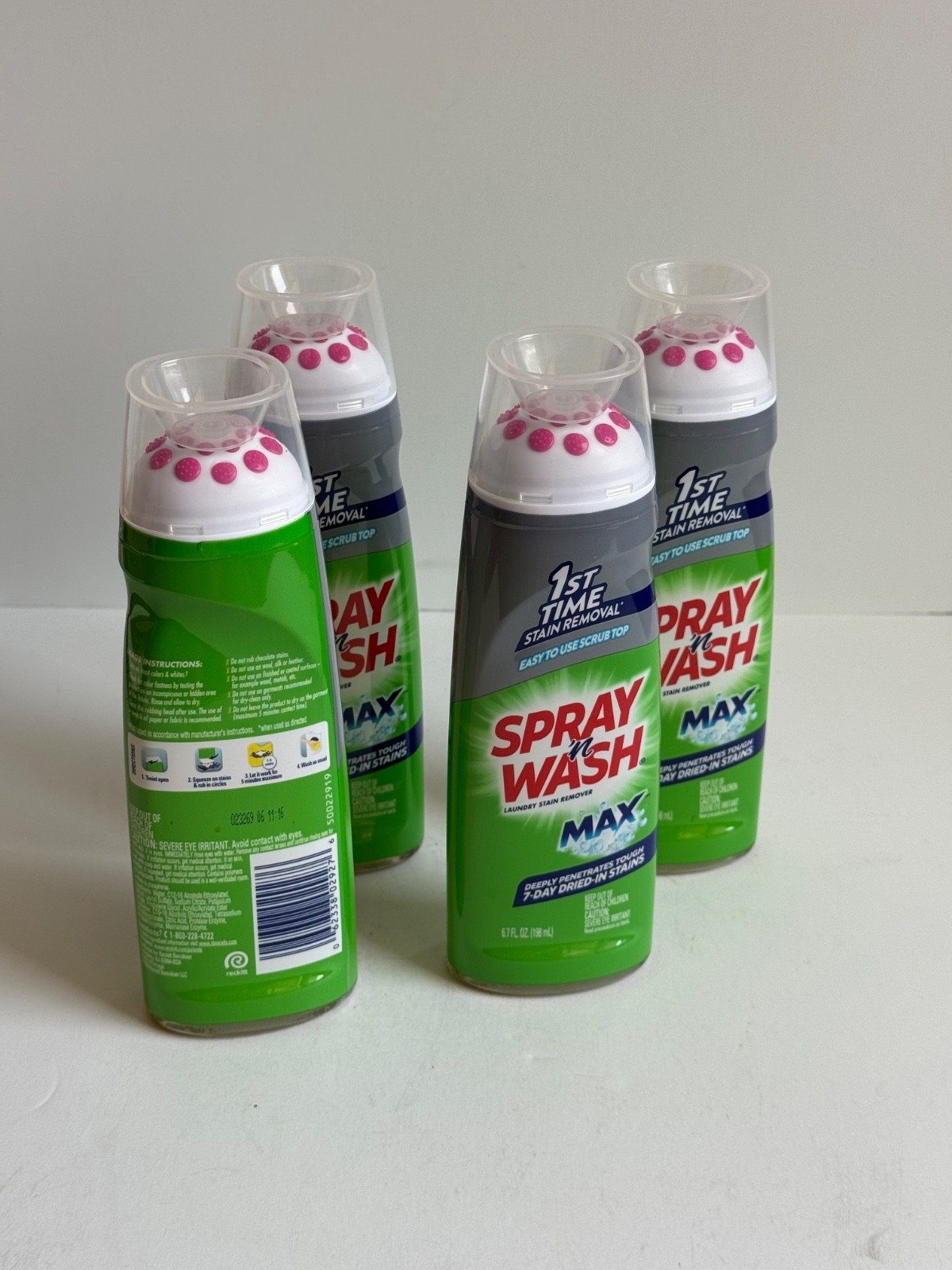 (4) Spray n Wash Max Laundry Stain Remover Gel Stick, Easy To Use, Scrub Top gallery