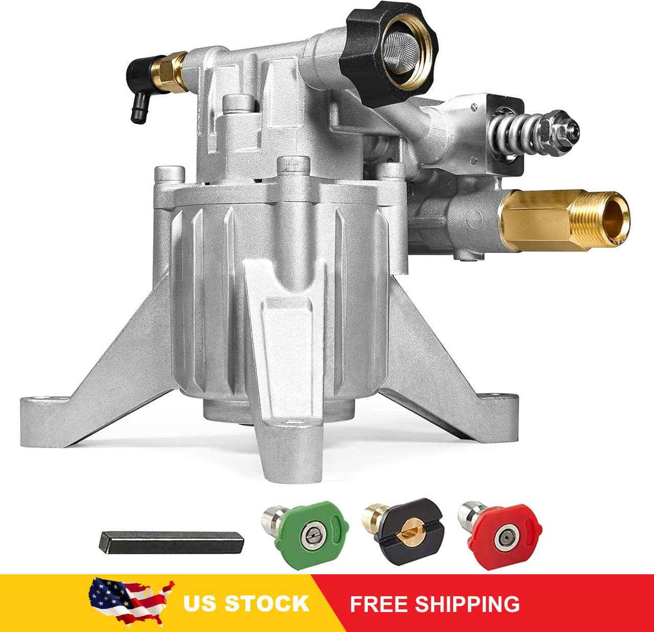 TOOLCY 7/8in Vertical Pressure Washer Pump, 3100 PSI 2.5 GPM Replacement gallery
