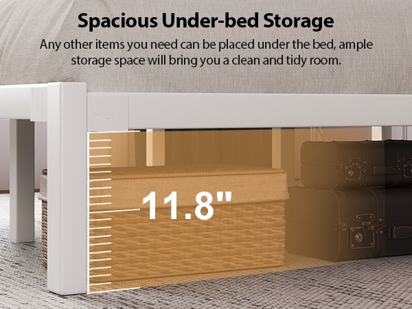 Contemporary Platform Bed with Ample Storage, Sturdy Structure, Easy Assembly gallery