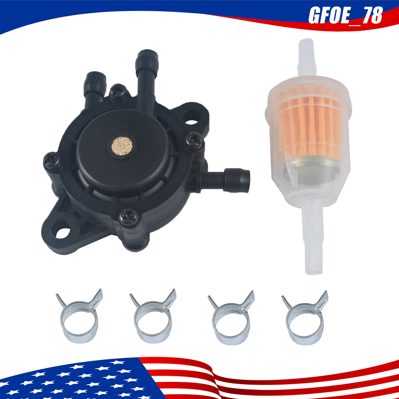 Fuel Pump Fuel Filter Fit John Deere L105 107 108 111 118 120 130 LA105 LA115 gallery