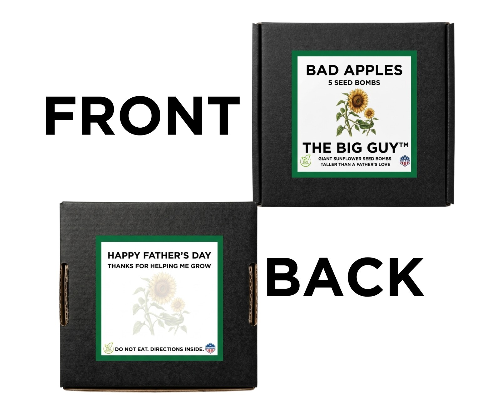 Bad Apples THE BIG GUY™ Seed Bombs - Giant Sunflowers Father's DayGift gallery