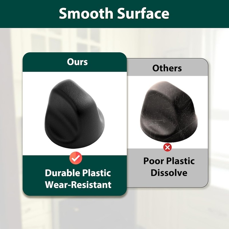 2-Pack S99360232 Range Hood Knobs Black Fits Broan Nutone Vent Fan Replacement gallery