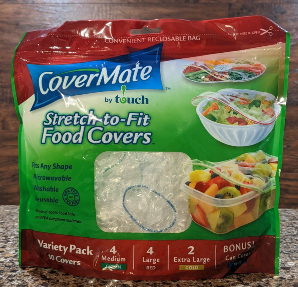 Covermate 11 Stretch Reusable Bowl Cover Seal Fresh Lid Assorted Sizes 2" to 19" gallery