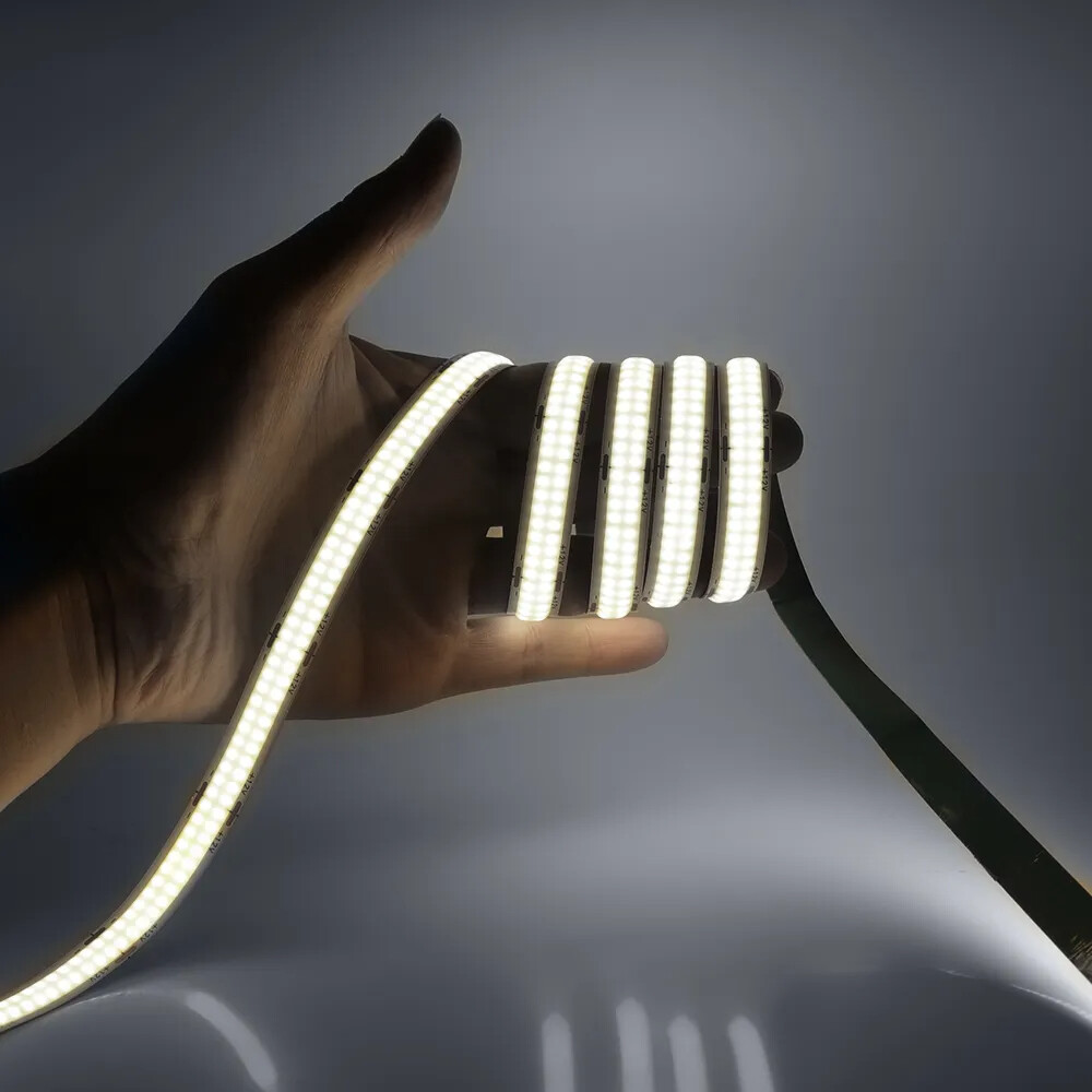 DC12V 24V COB LED Strip Light Double Row 624LED/m Linear Lighting RA 90 Flexible gallery