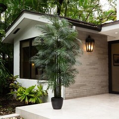 10’ UV Resistant Artificial Areca Palm Tree (Indoor/Outdoor). Retail $419