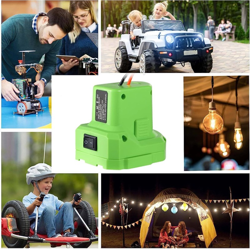 Battery Adapter DIY Power Wheels Converter W/Fuse Holder for Ryobi 18V 14 Gauge gallery