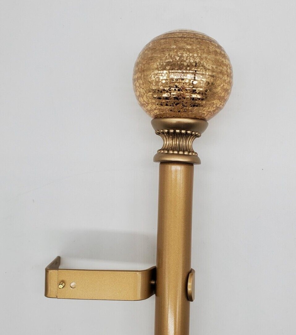 Mercury Glass 1" Adjustable Curtain Rod - Two Sizes, Two Colors gallery