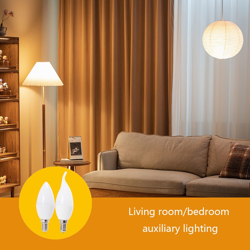 Dimmable Led Candle Bulb 220v 240v Light Bulbs 5w E14 B15 E12 3000k 4500k 6000k gallery