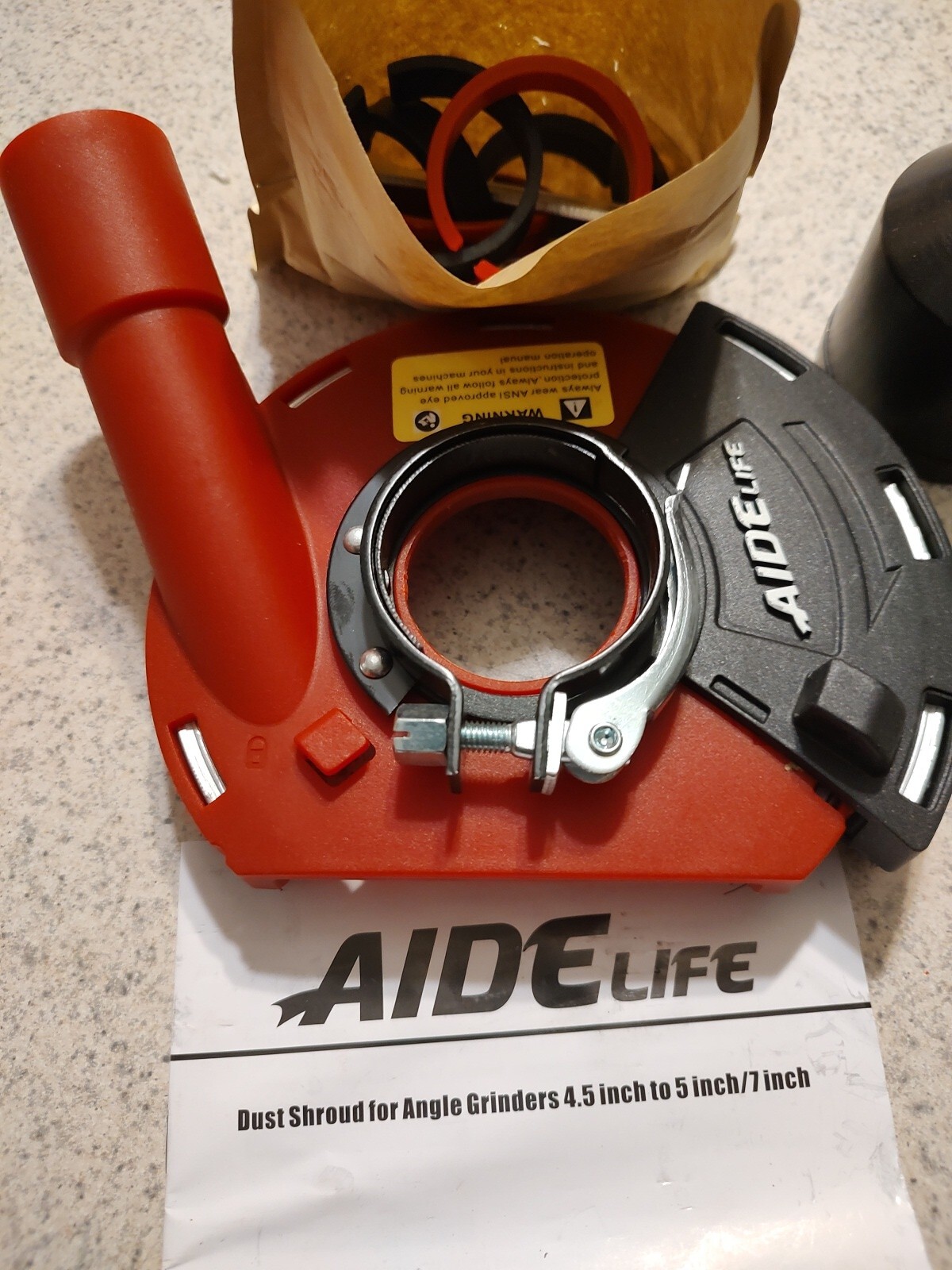 Aidelife Dust shroud for angle grinders Universal 5 inch AG21 gallery