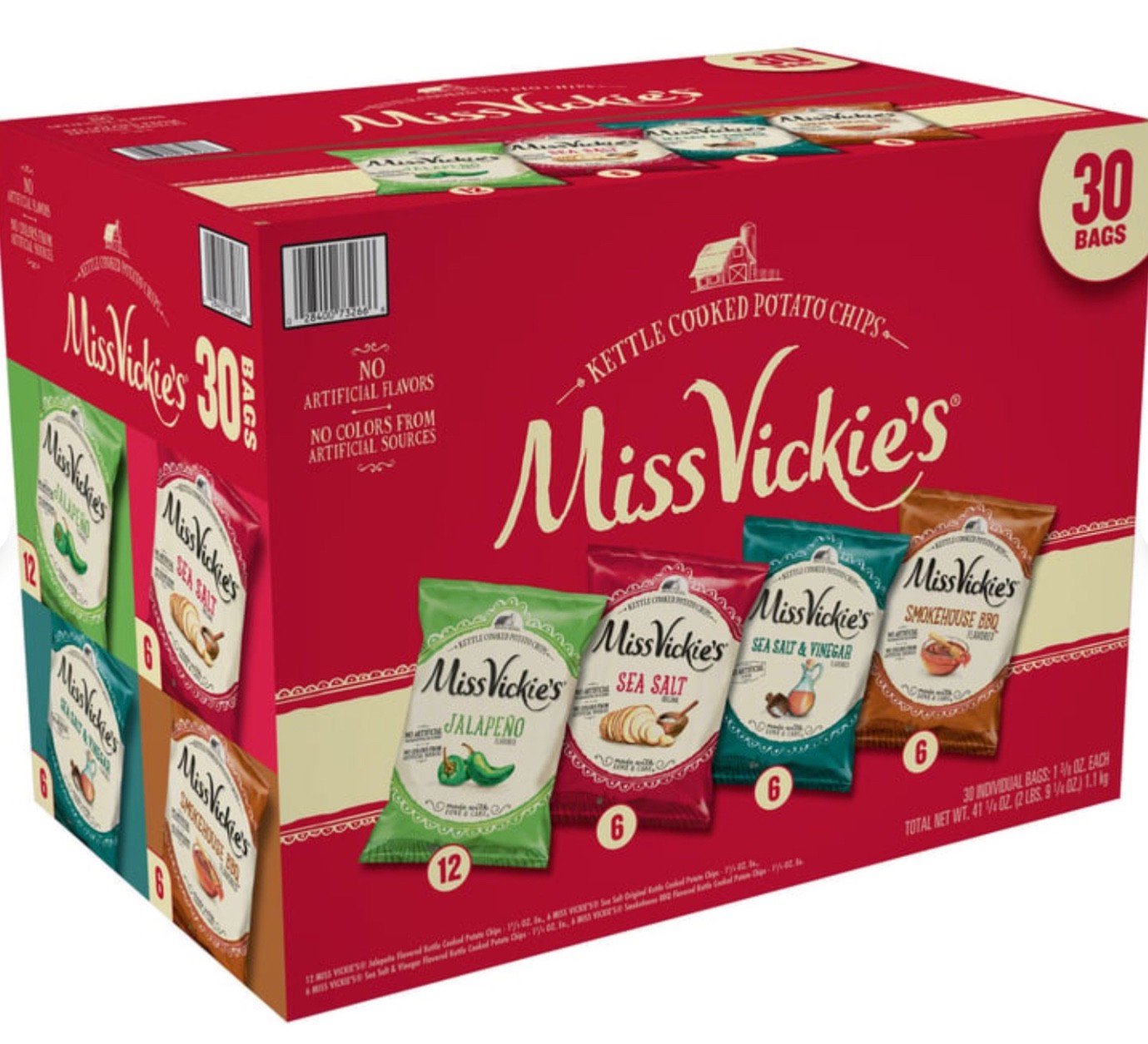 Miss Vickie's Kettle Cooked Potato Chips Variety Pack 30 pack. FREE SHIPPING gallery