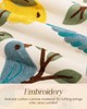 Canvas Embroidered Table Runner - 13"x 48" Coffee Table Runner for Living Roo... gallery