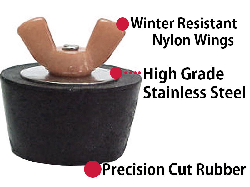 #5 Winter Rubber Expansion Plug For Pools & Spas 1 inch Pipe - Choose Quantity gallery