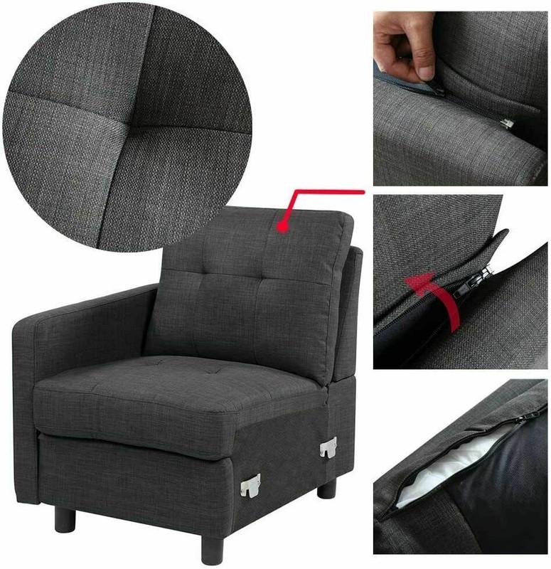 Modular Sectional Sofa Set - Modern Fabric Upholstered Couch for Living Room gallery