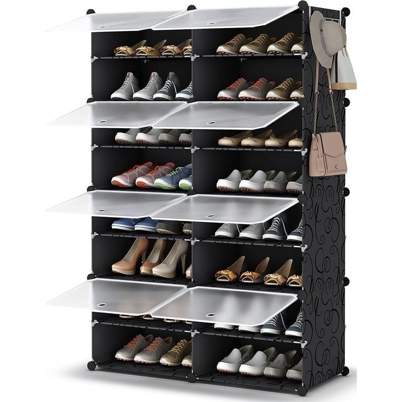 8 Tier Shoe Rack Storage Organizer 32 Pairs Easy Assembly Waterproof Closet gallery