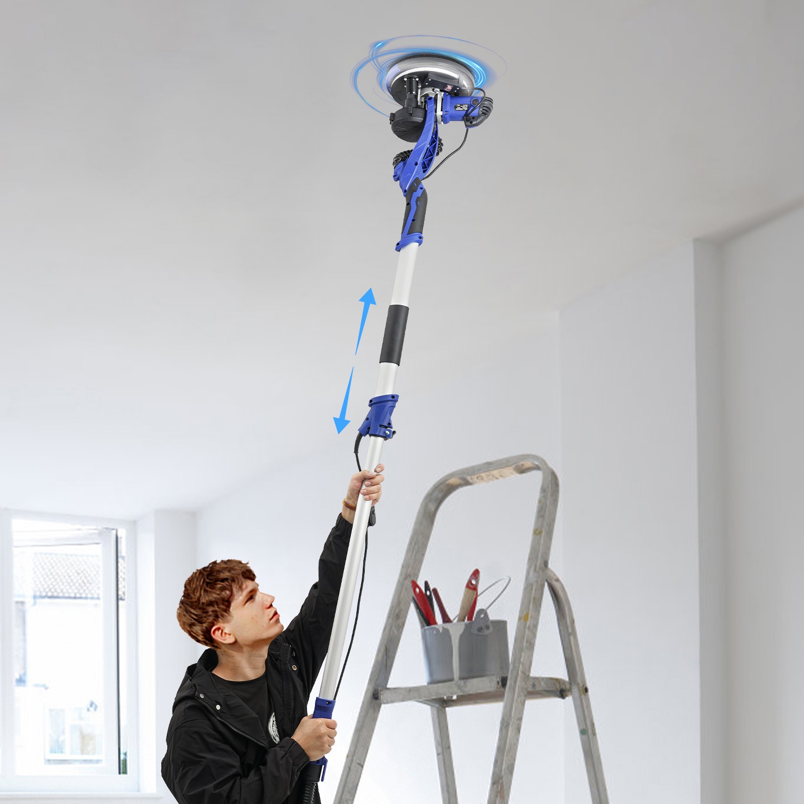 Electric Ceiling Wall Sander with Vacuum Dust Collection Dustless Drywall Sander gallery