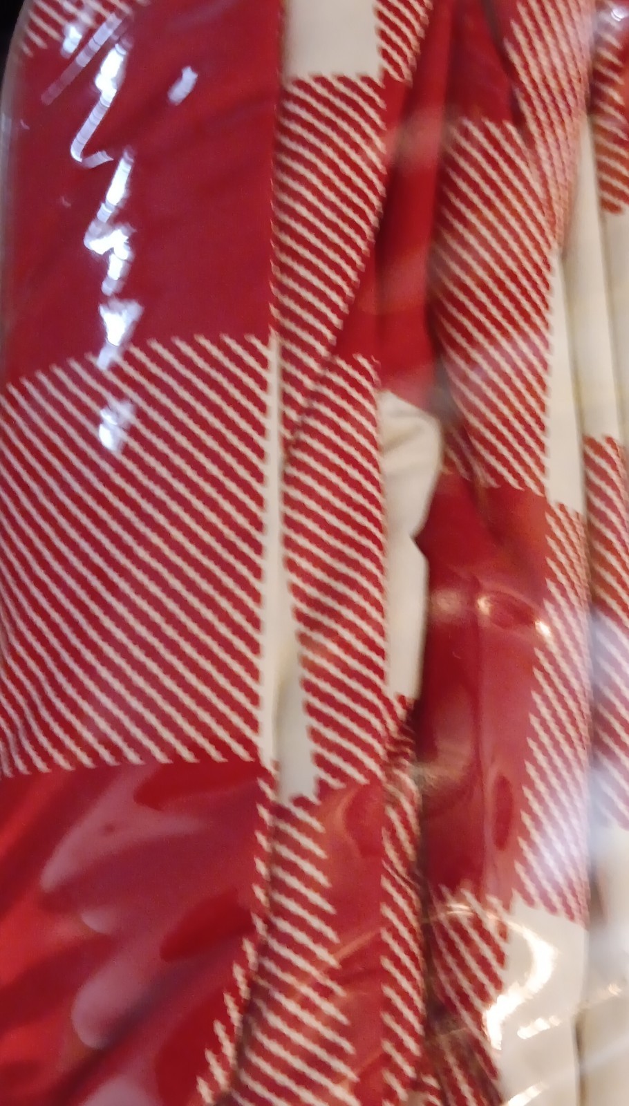 Northern Nights Queen Down Blanket Classic Red Plaid 300TC Cotton Duck Down gallery