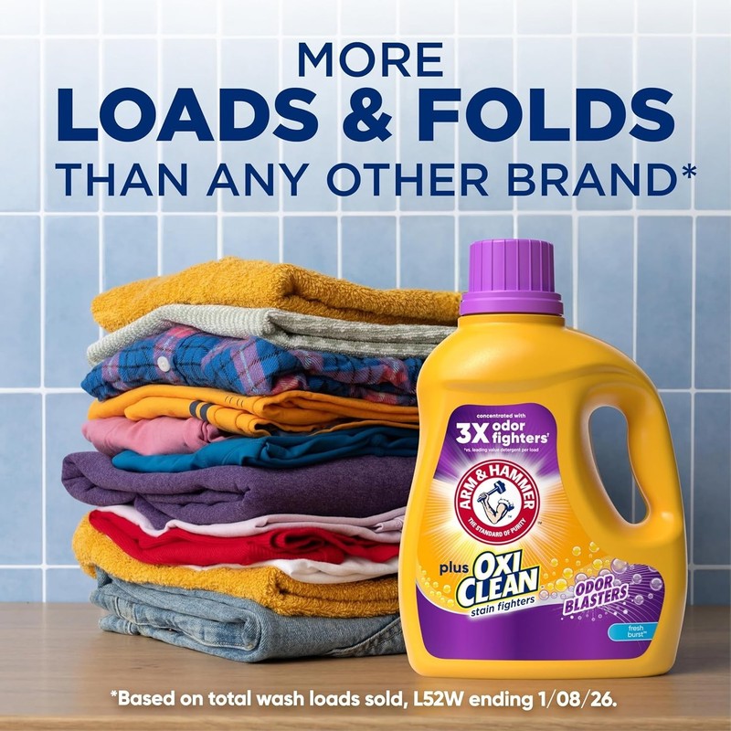 High Efficiency Liquid Detergent with Triple Action for Stain and Odor Control gallery