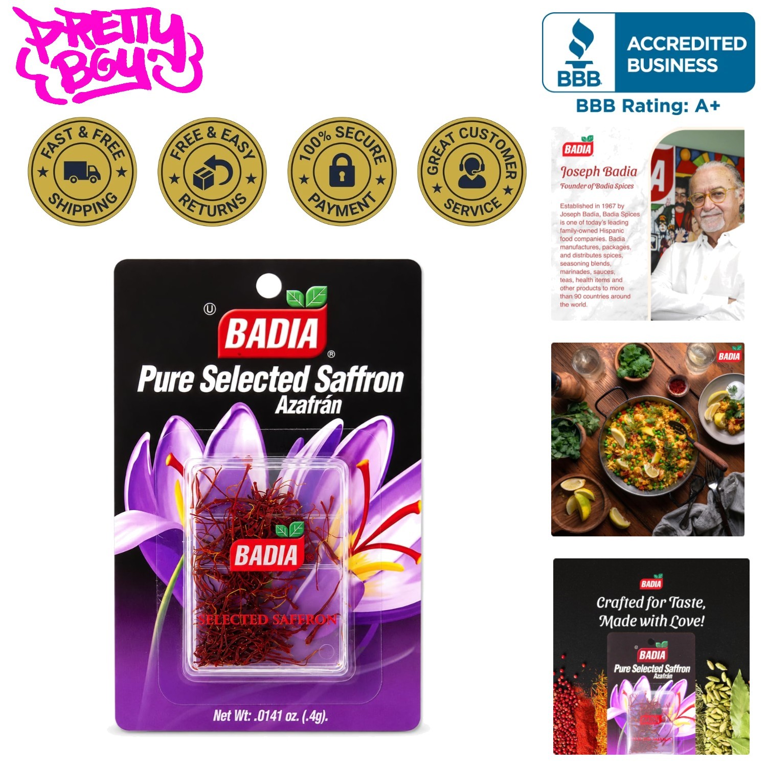 Authentic All-Natural 0.4g Spanish Saffron Threads for Gourmet Cooking gallery