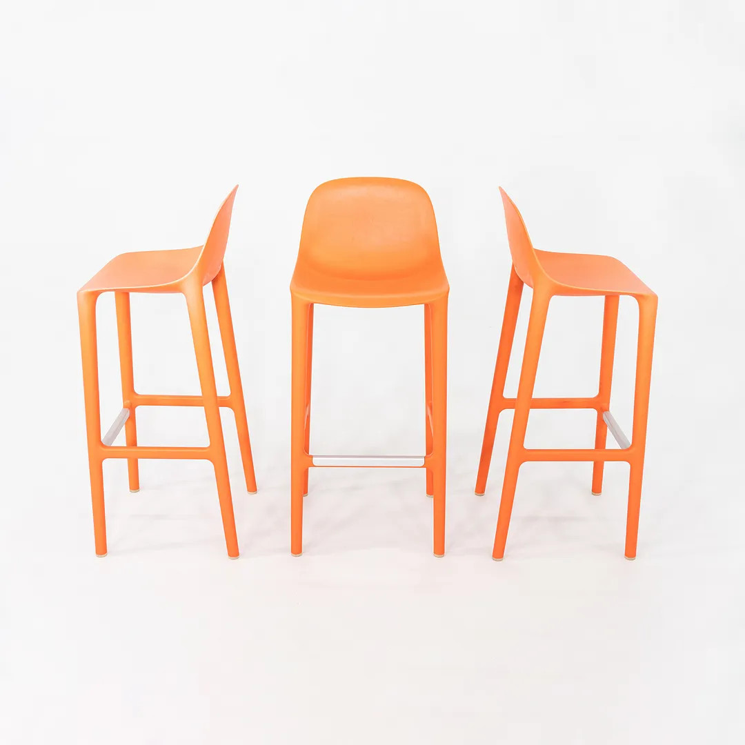 2020s Philippe Starck for Emeco Broom Bar Stool Plastic and Wood Fibers 8x Avail gallery