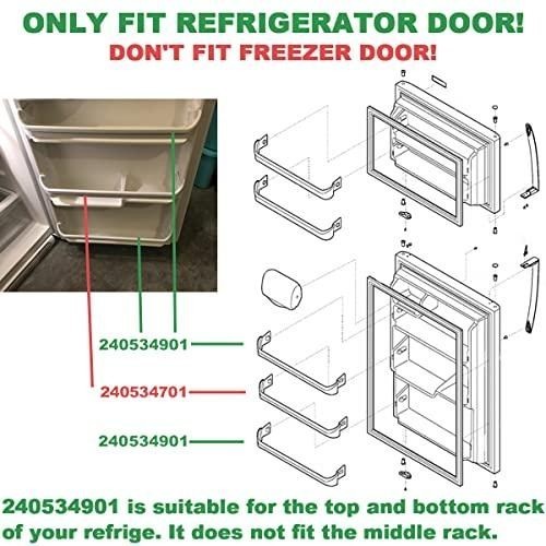 [UPGRADE] 240534901 Refrigerator Door Shelf Rack Bar Fit for frigidaire kenmore gallery