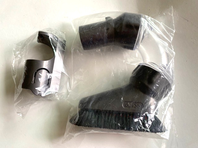GENUINE Dyson Adjustable Multi-Angle Bristle Brush + Wall Dock Clip, 06-2982 gallery