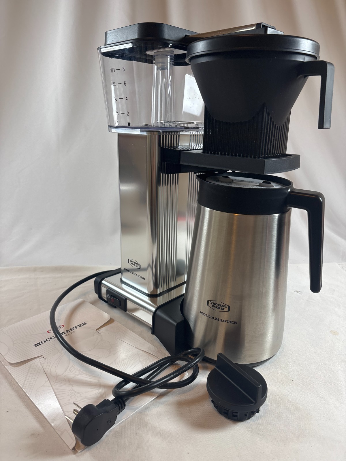 Technivorm Moccamaster KBGT Coffee Maker Polished Silver Thermal Carafe Open Box gallery