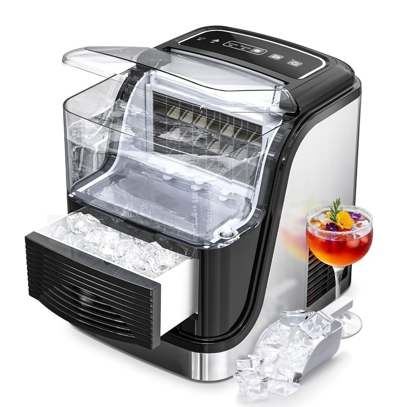 Ice Cube Maker Countertop, 35lbs/Day, 24 Ice Cubes Ready in 6 Mins, Portable Ice gallery