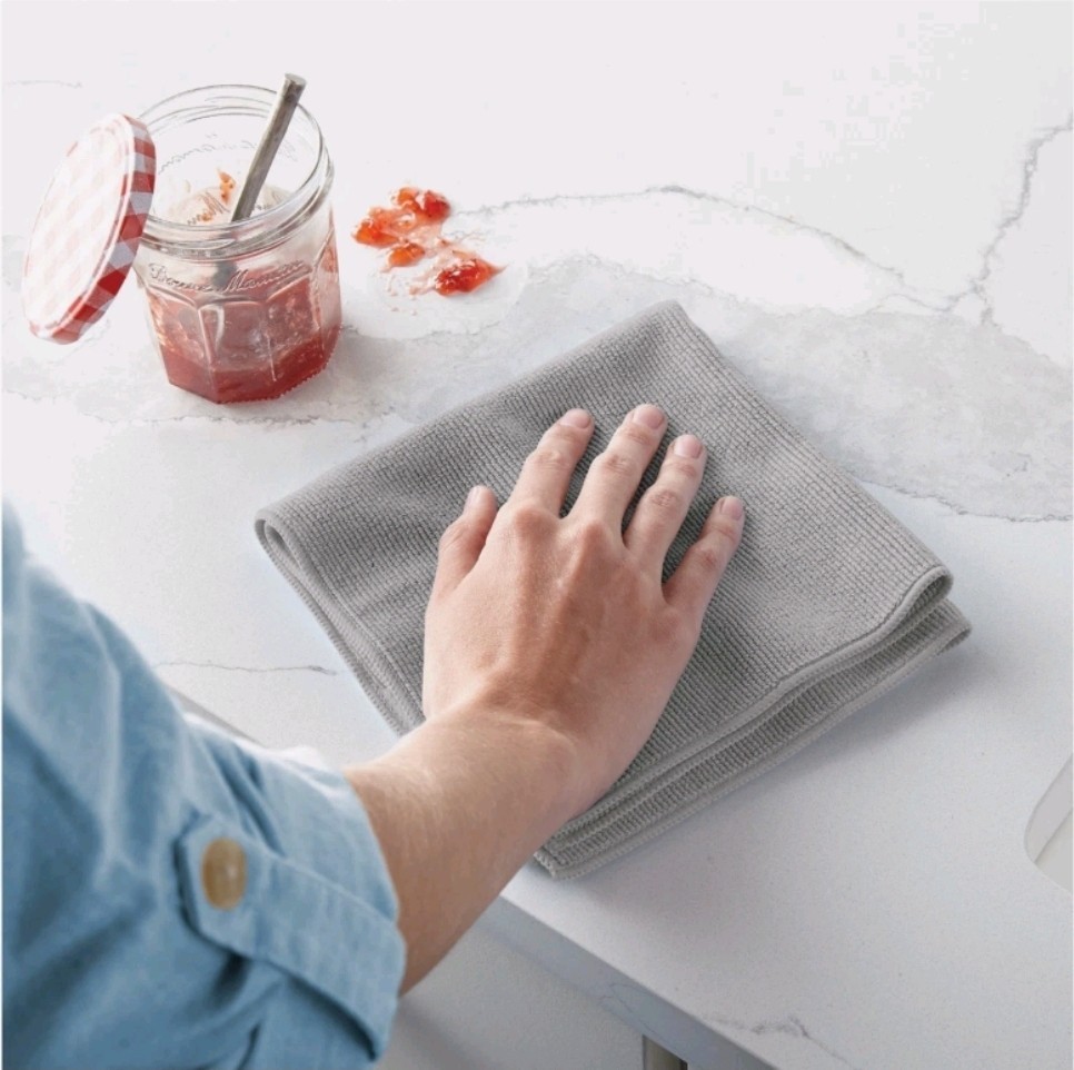 2 Pieces (2 PACK) Norwex Enviro Cloth Gray Cleaning Cloth FAST FREE SHIPPING gallery