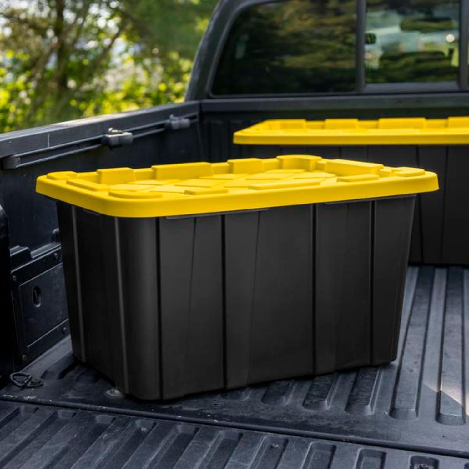 Heavy Duty Industrial Storage Tote Stackable Plastic Bins Utility Organizers gallery