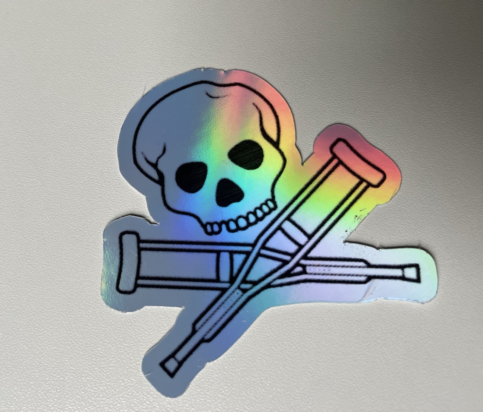 Jackass Skull Logo 3 Inch Waterproof Holographic Vinyl Sticker gallery